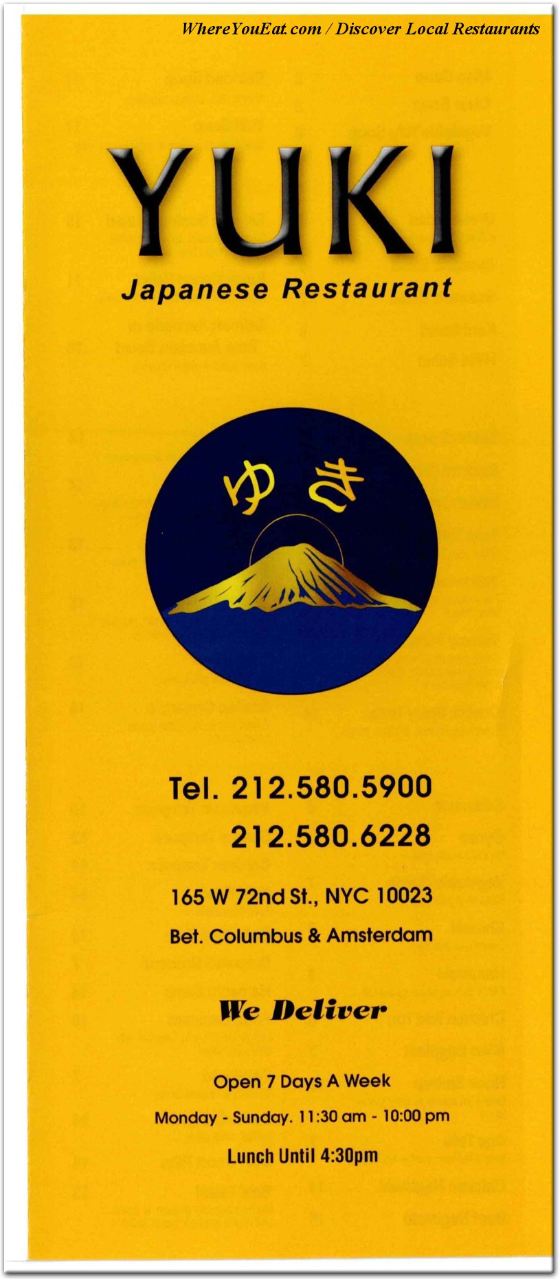 menu image