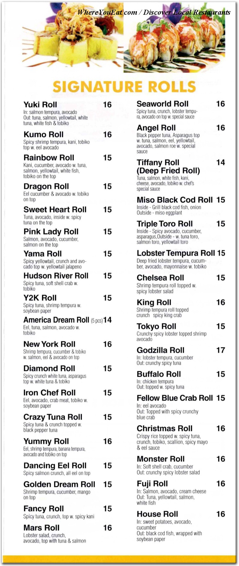 menu image