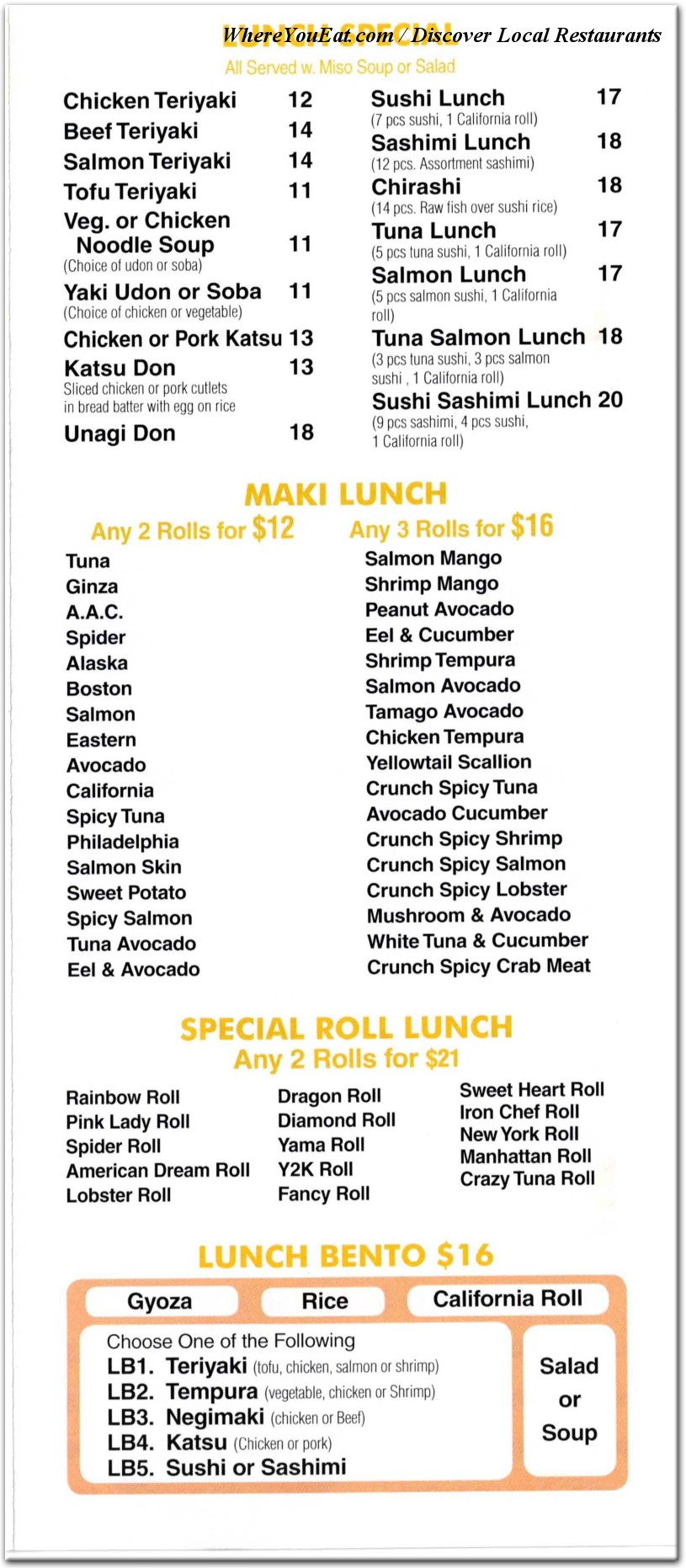 menu image