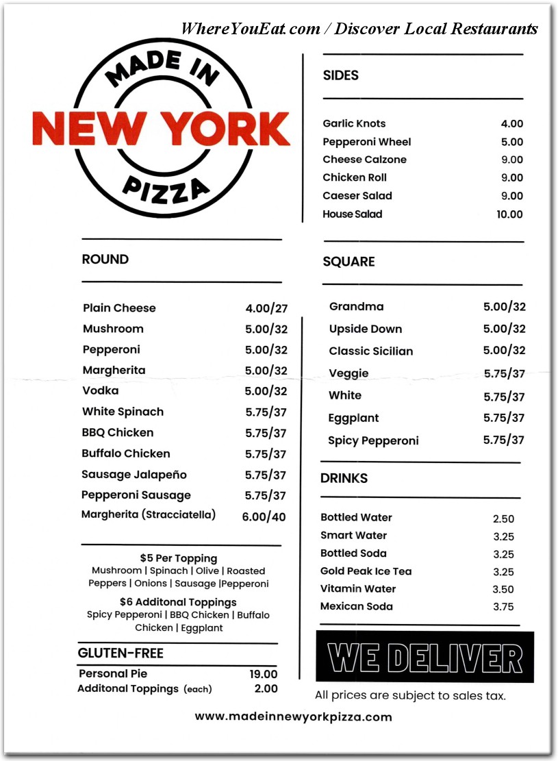 menu image