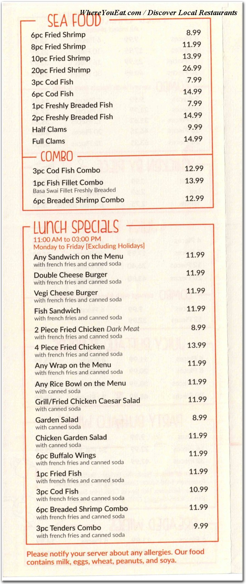menu image