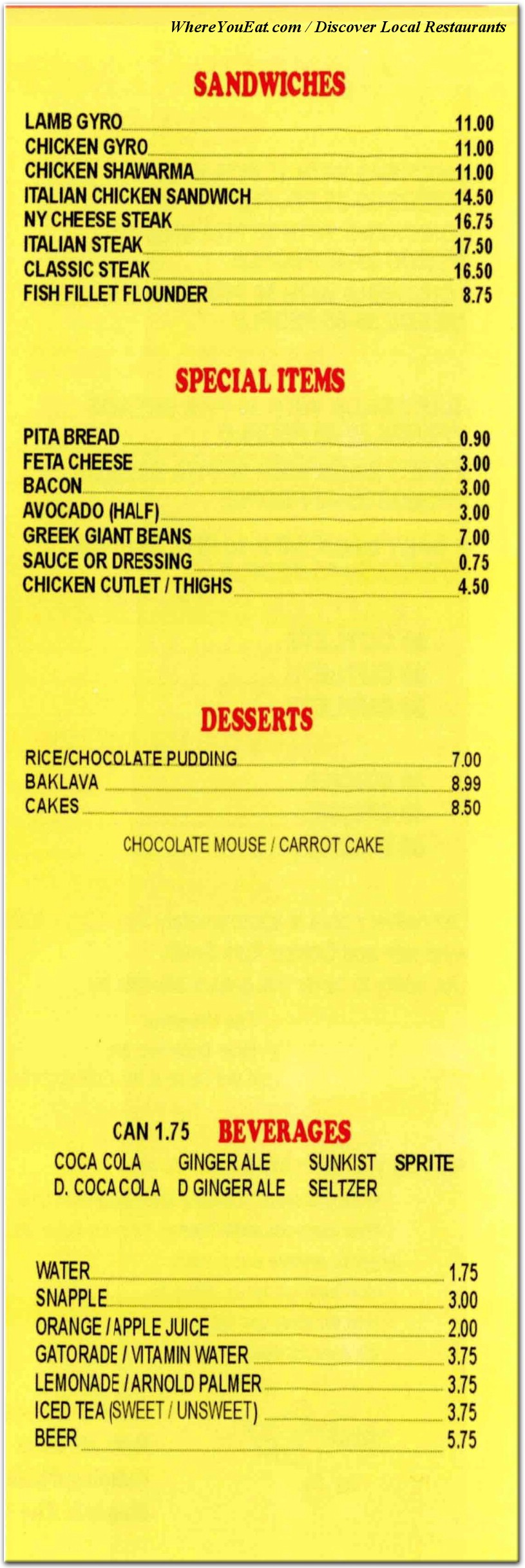 menu image