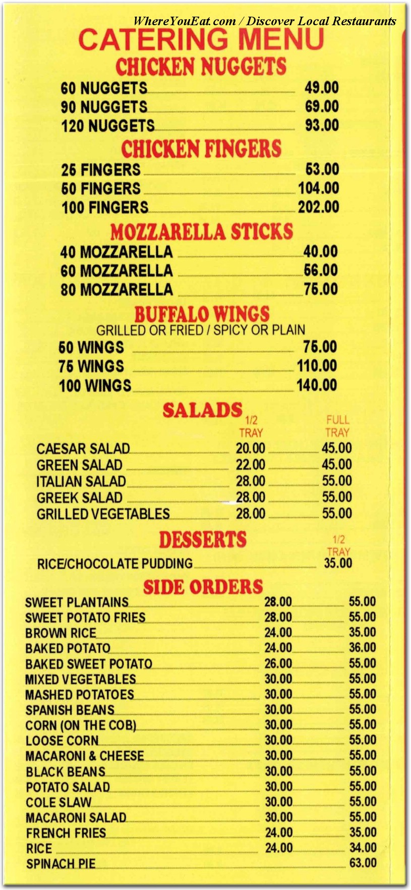 menu image