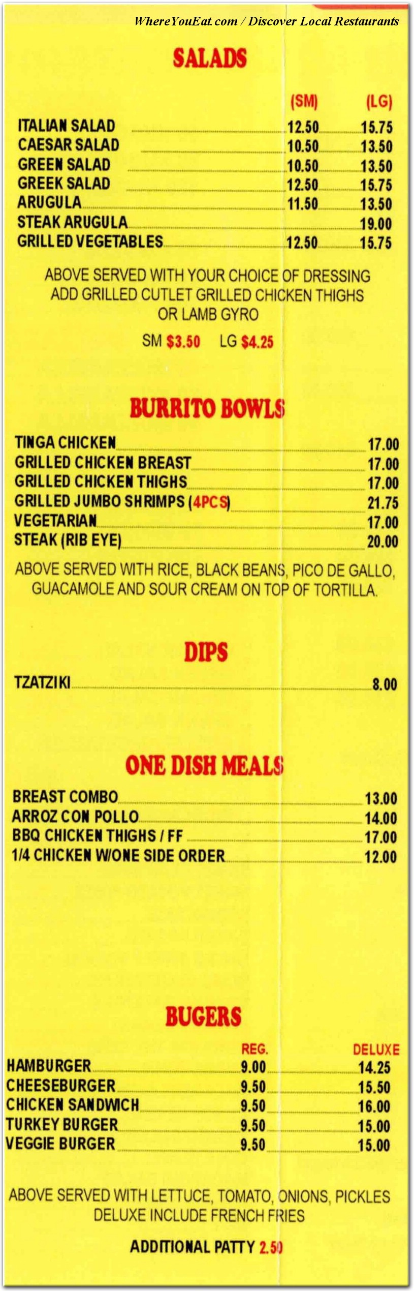 menu image