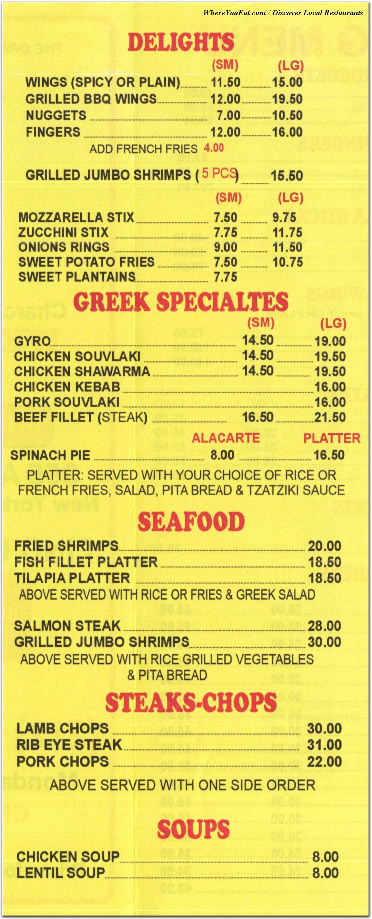 menu image