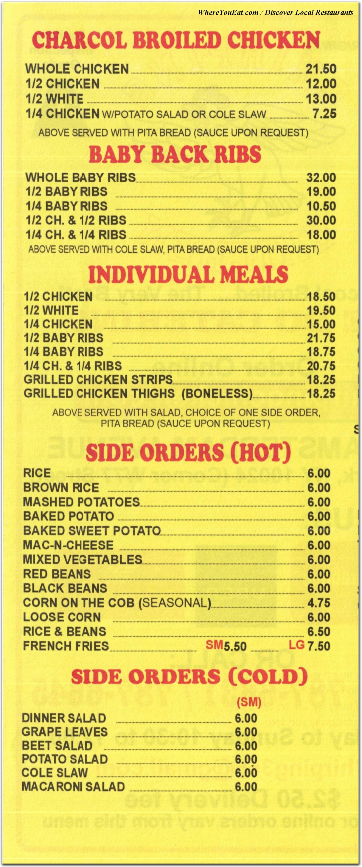 menu image