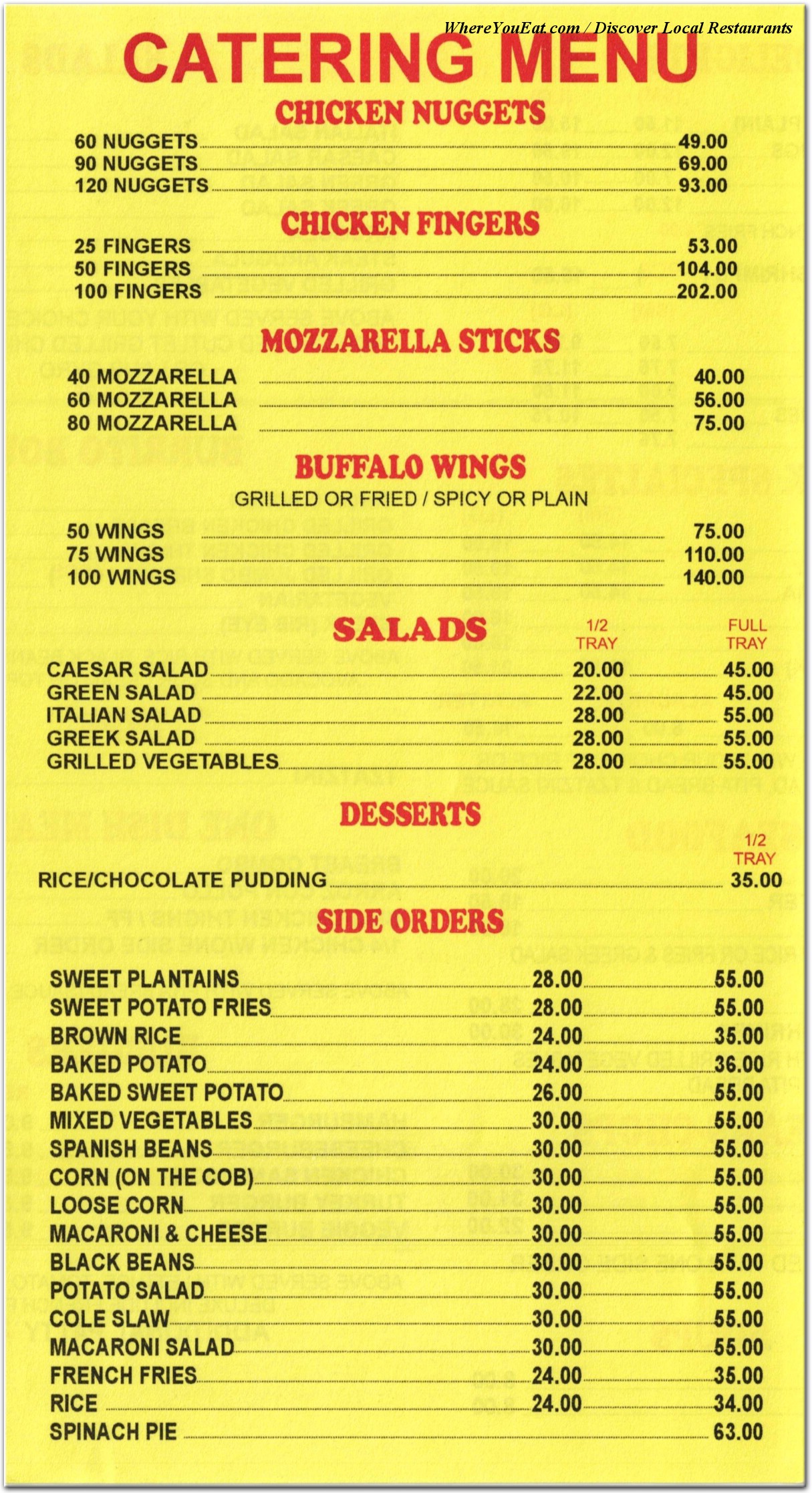 menu image