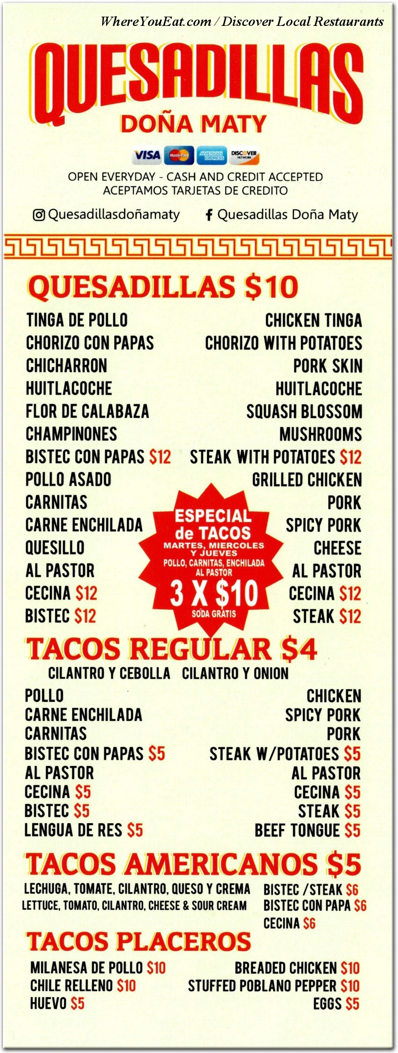 menu image