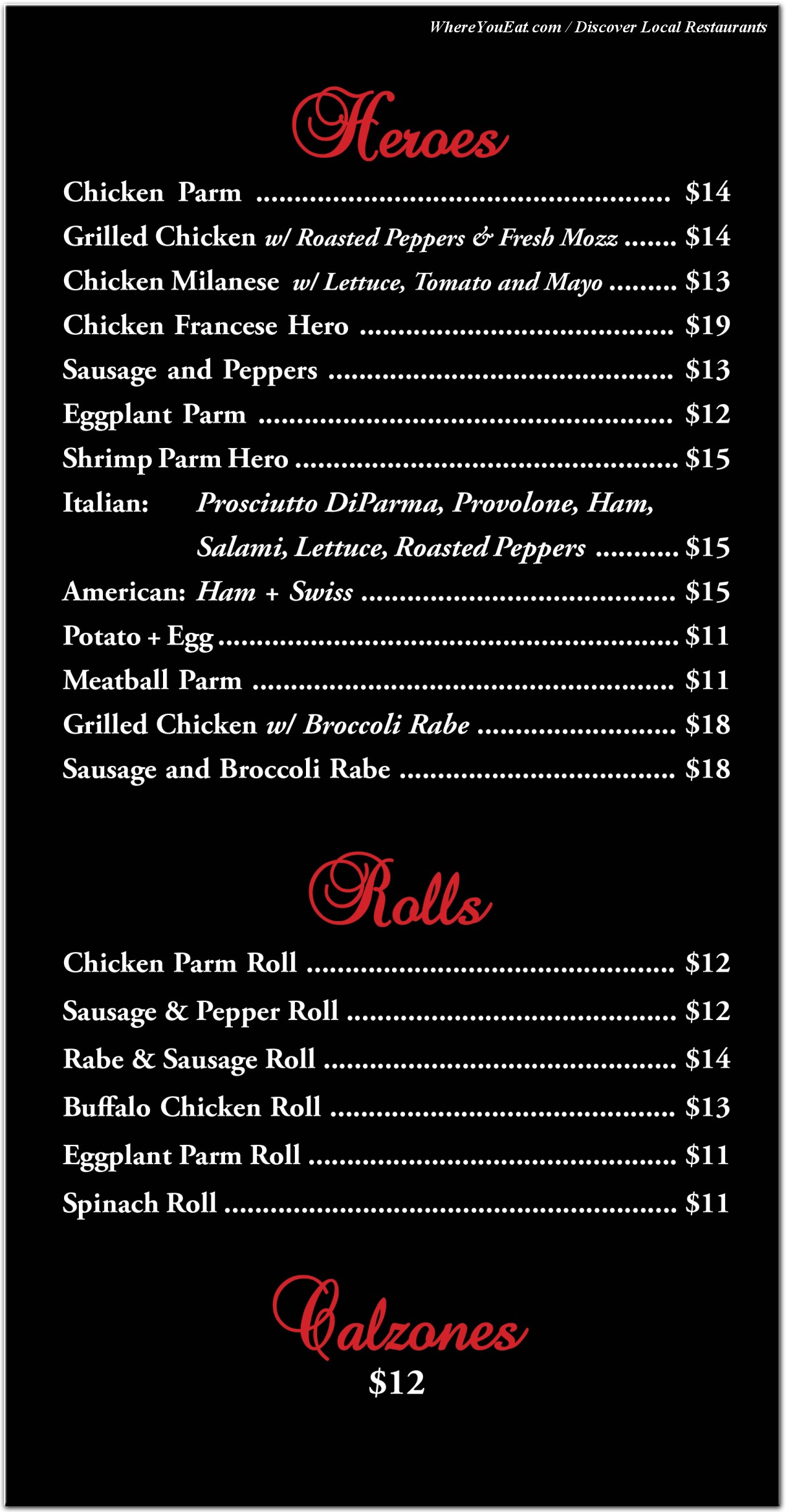 menu image