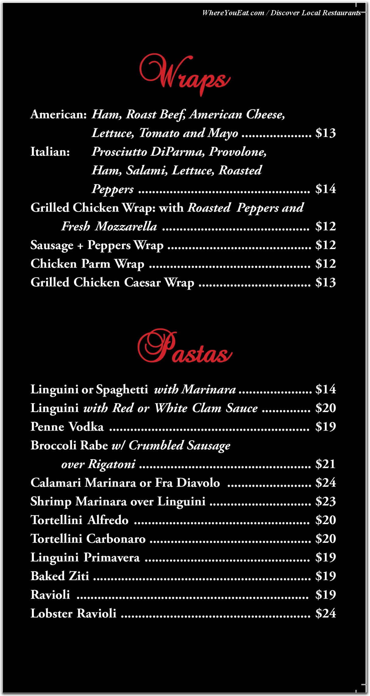 menu image