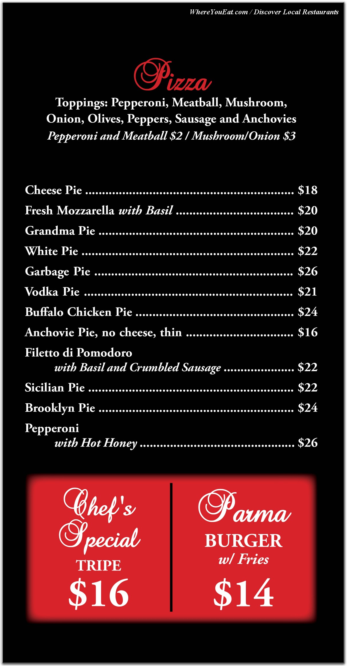 menu image