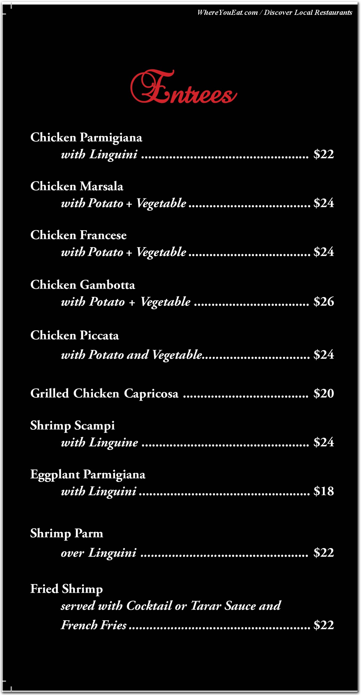 menu image