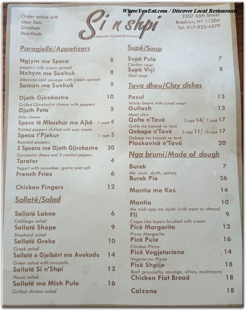 menu image