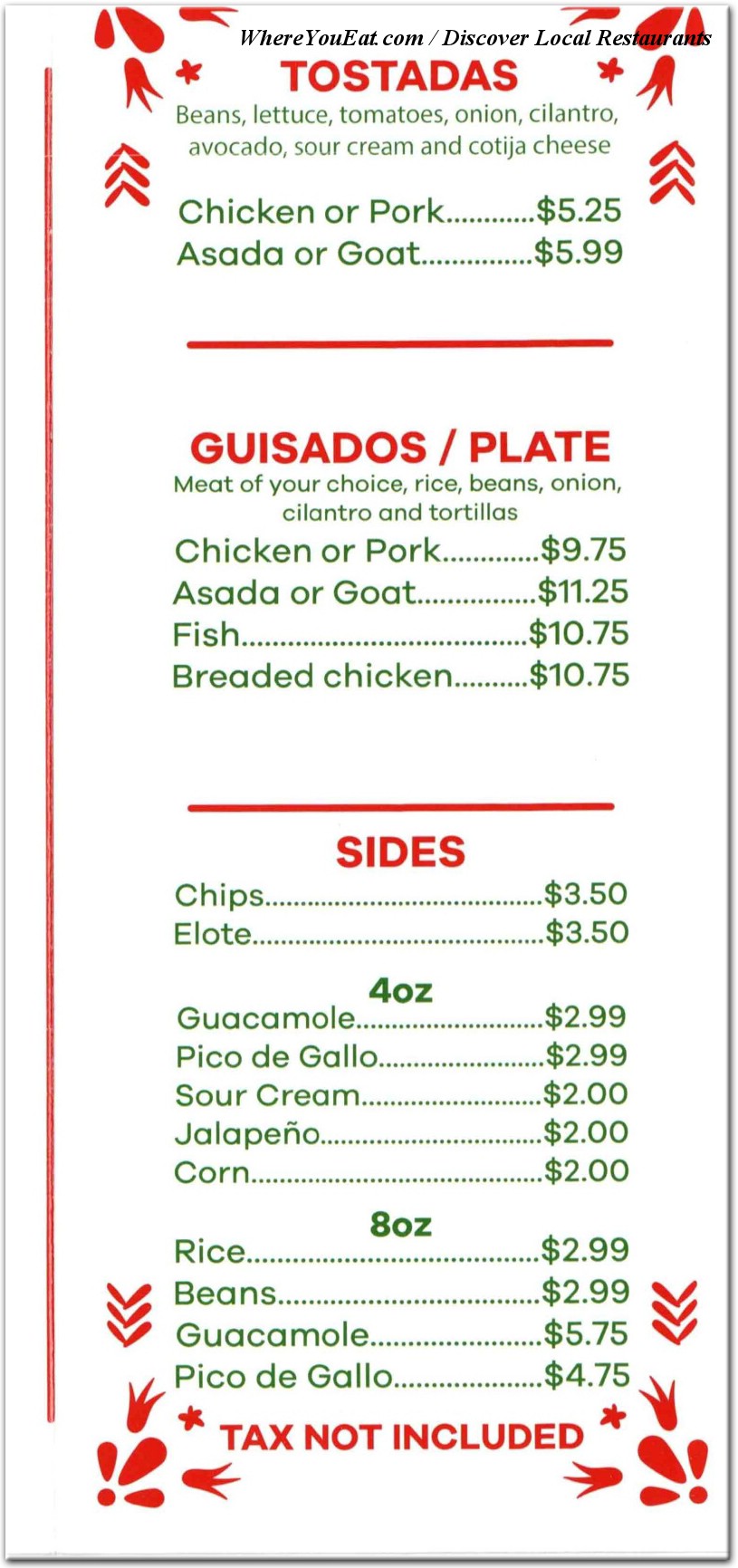 menu image