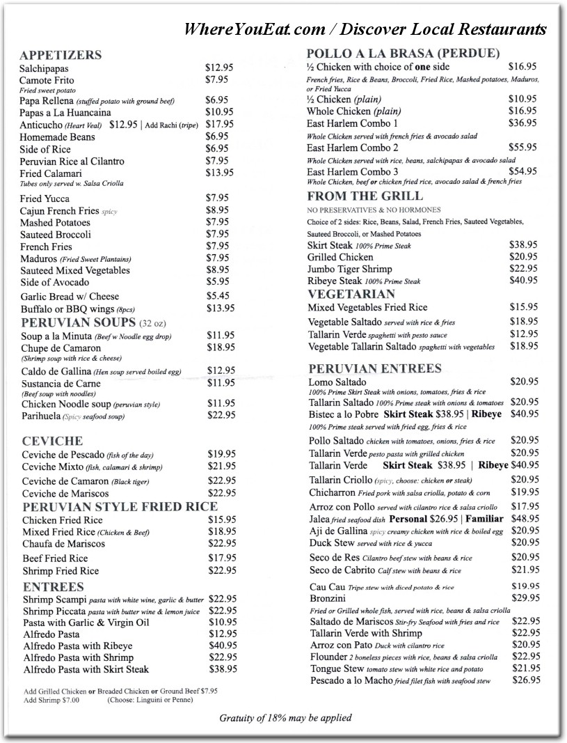 menu image