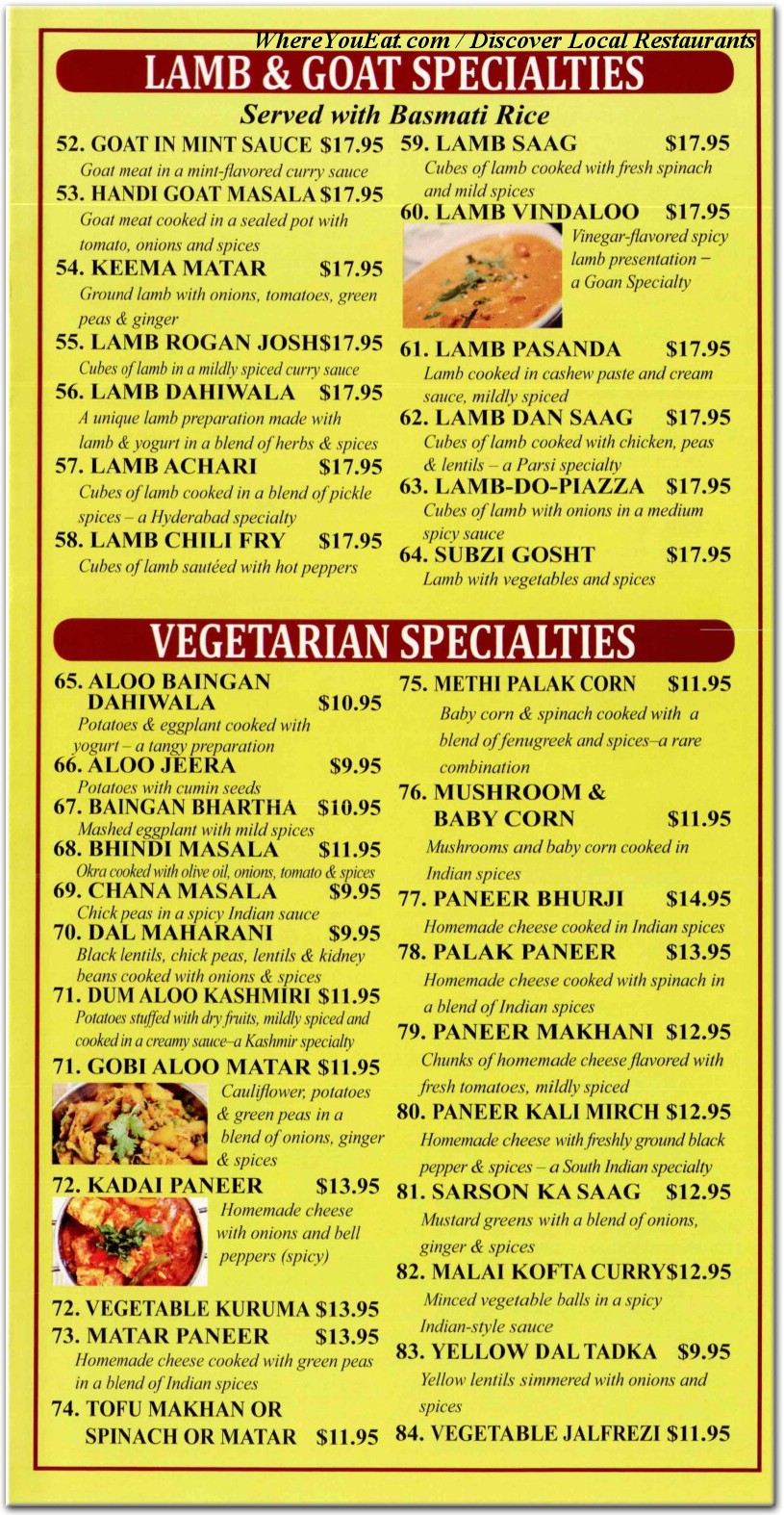 menu image