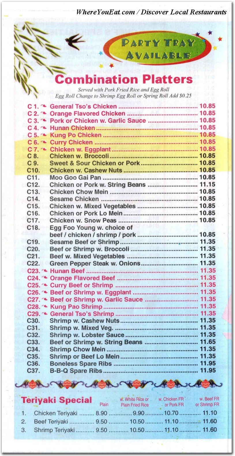 menu image