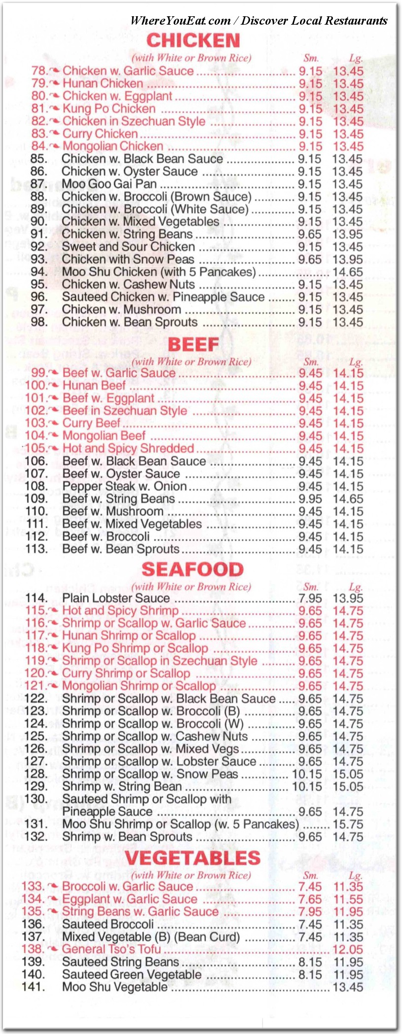menu image