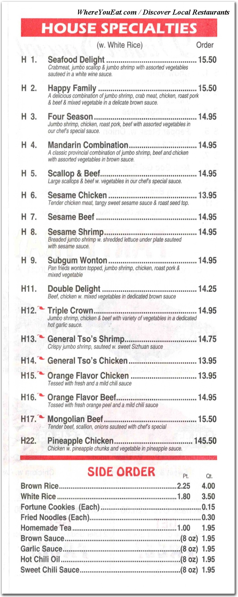 menu image