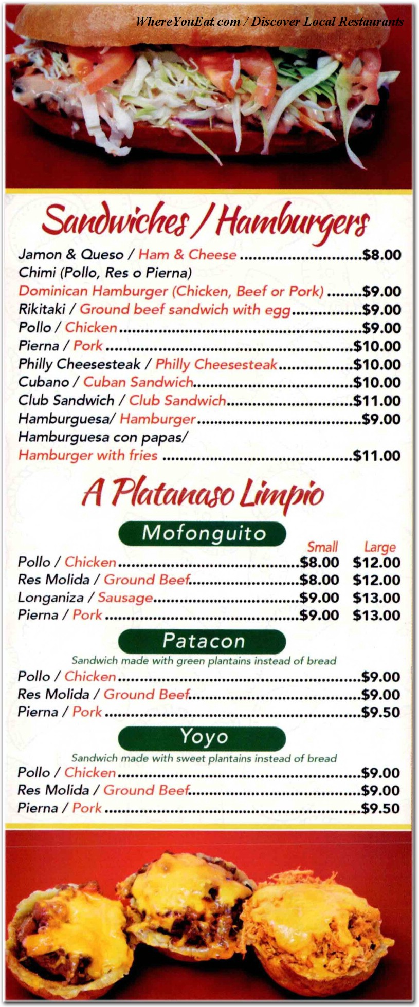 menu image