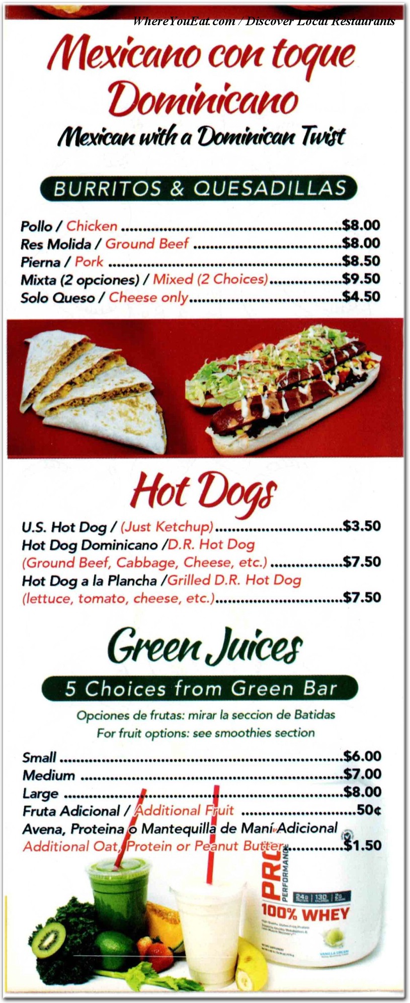 menu image