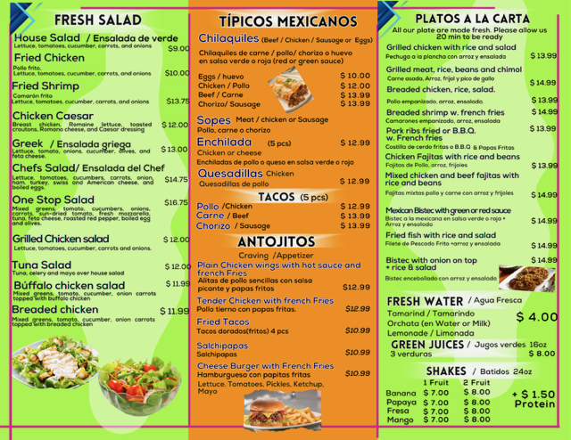 menu image