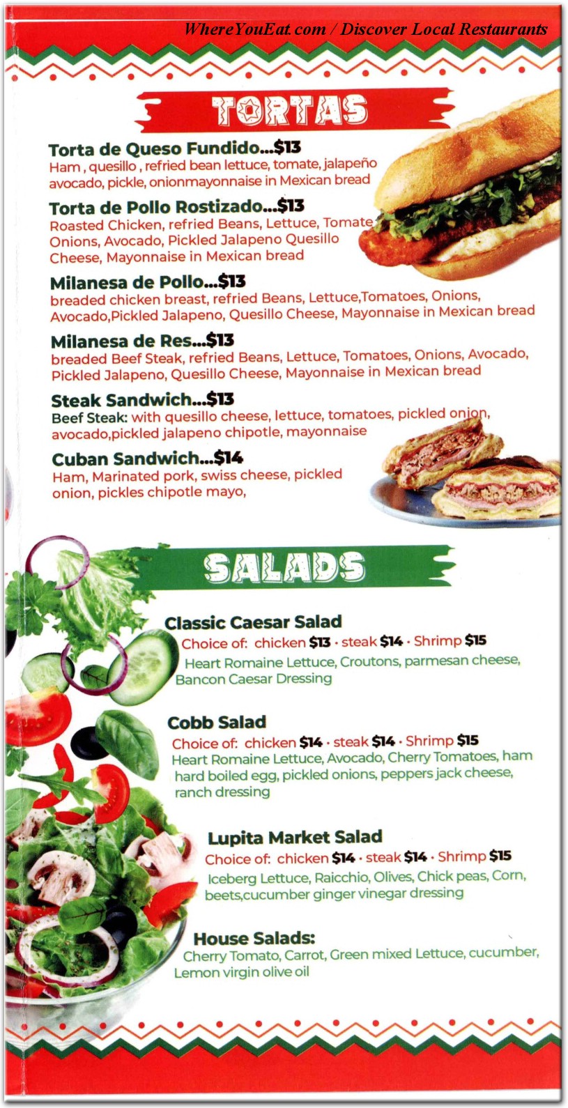 menu image