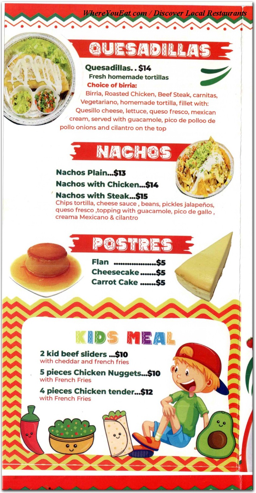 menu image