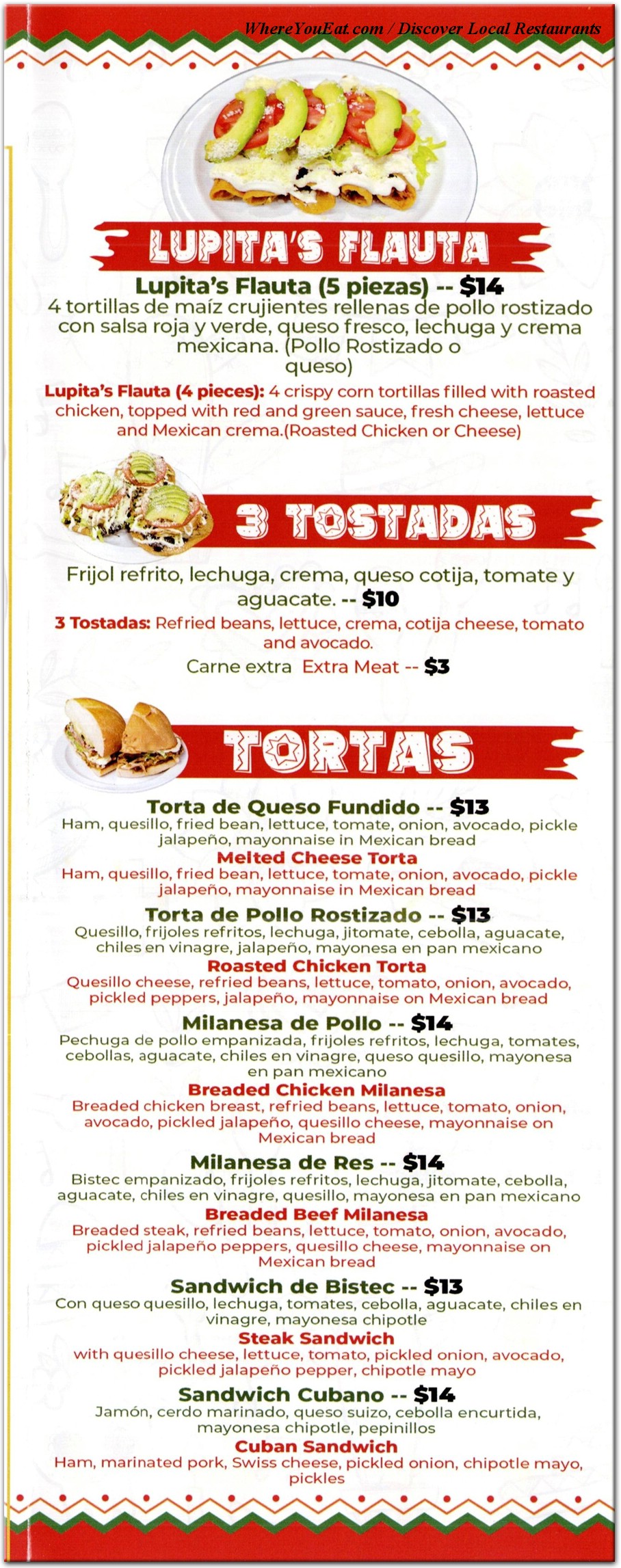 menu image