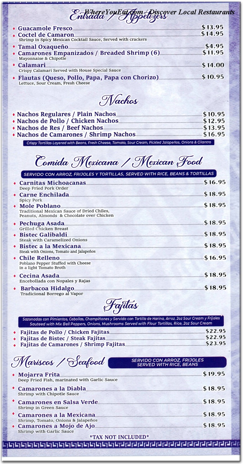 menu image