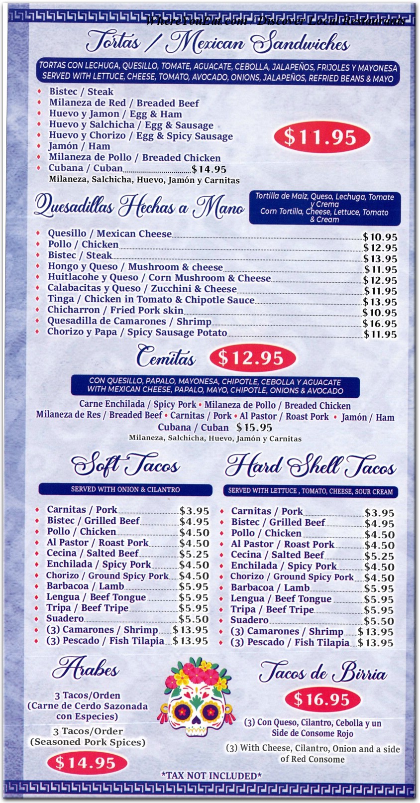 menu image