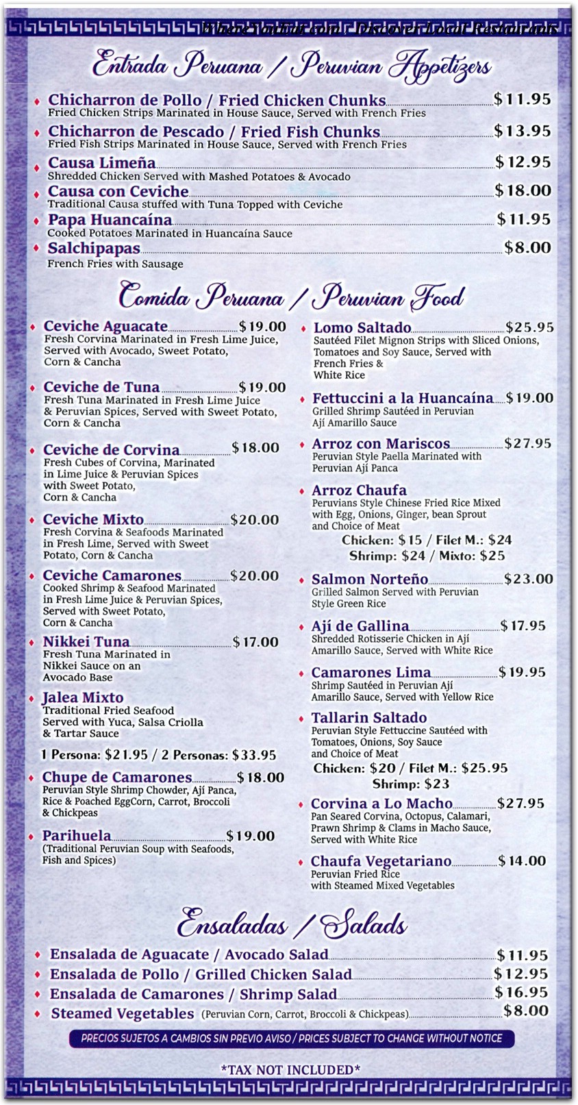 menu image