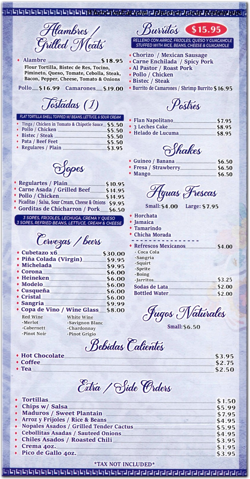 menu image