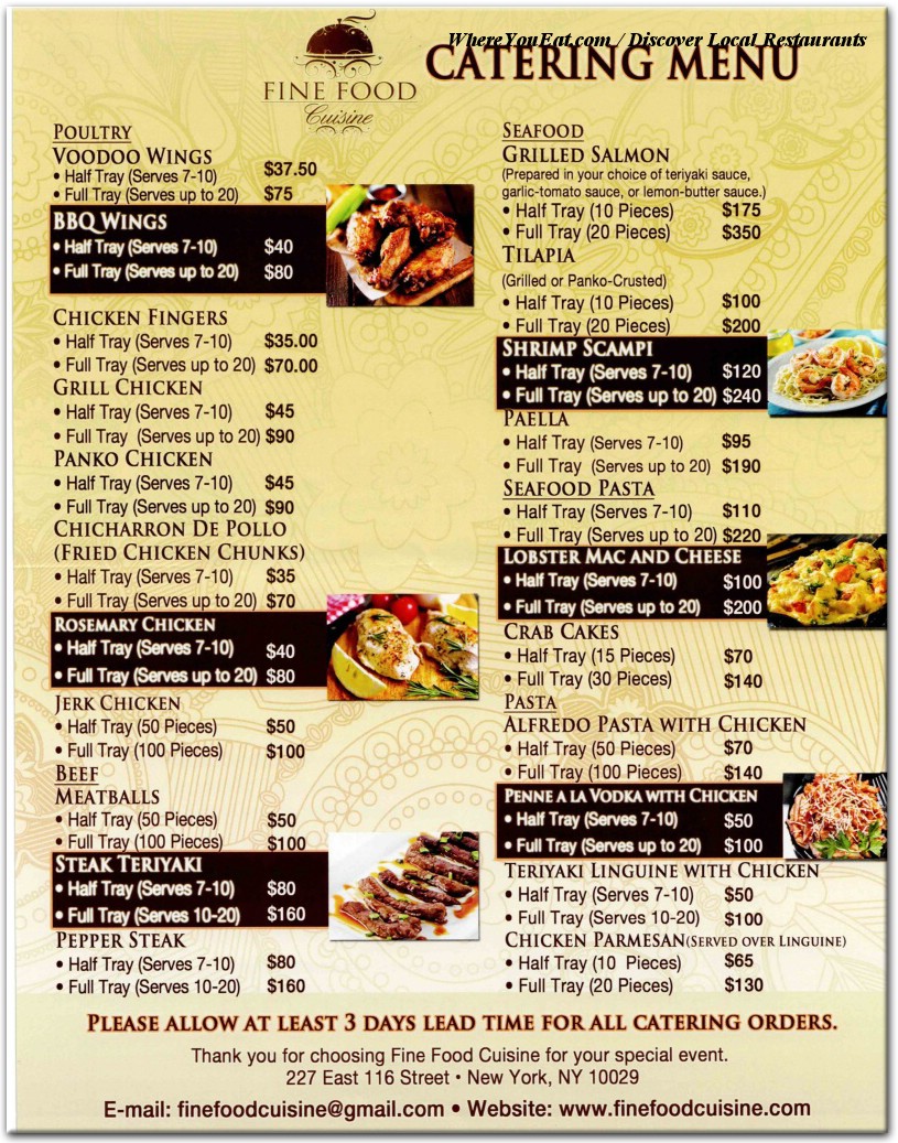 menu image
