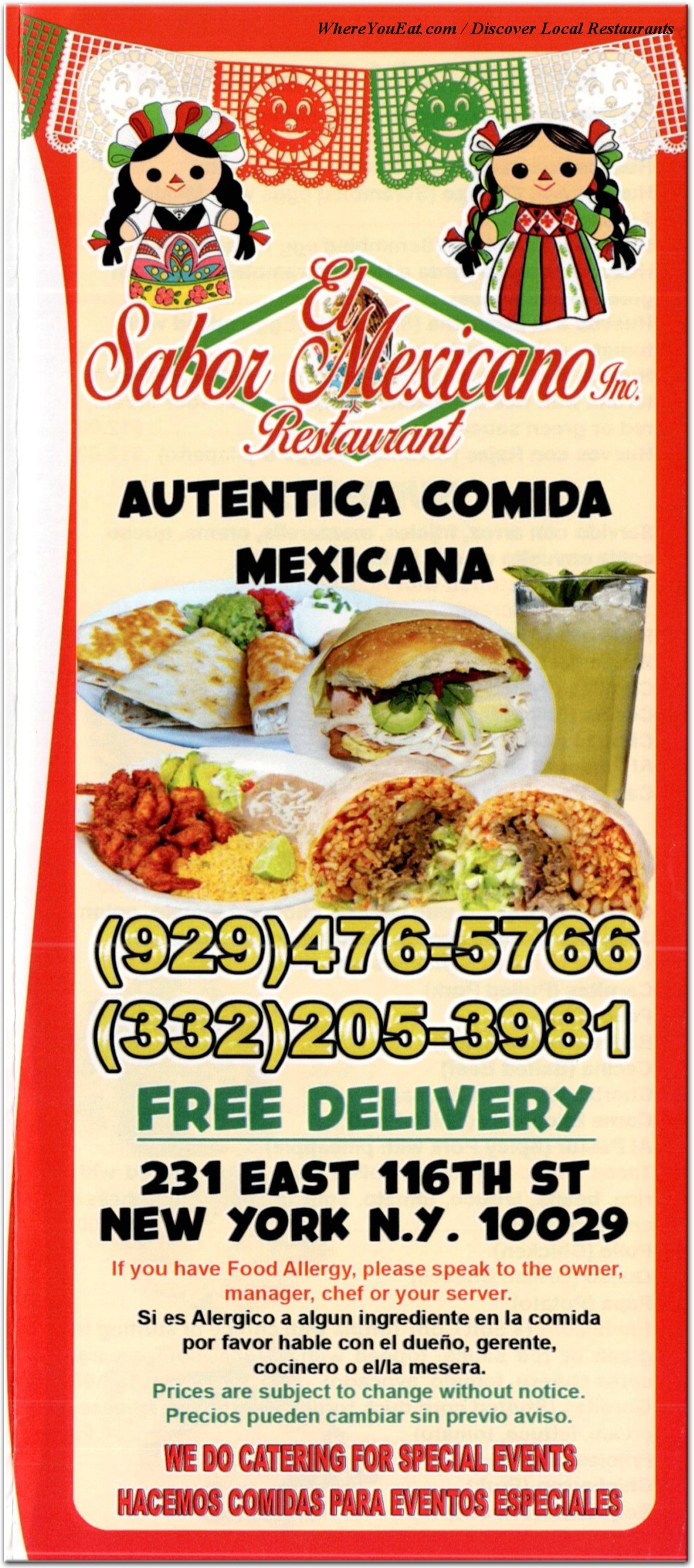 menu image