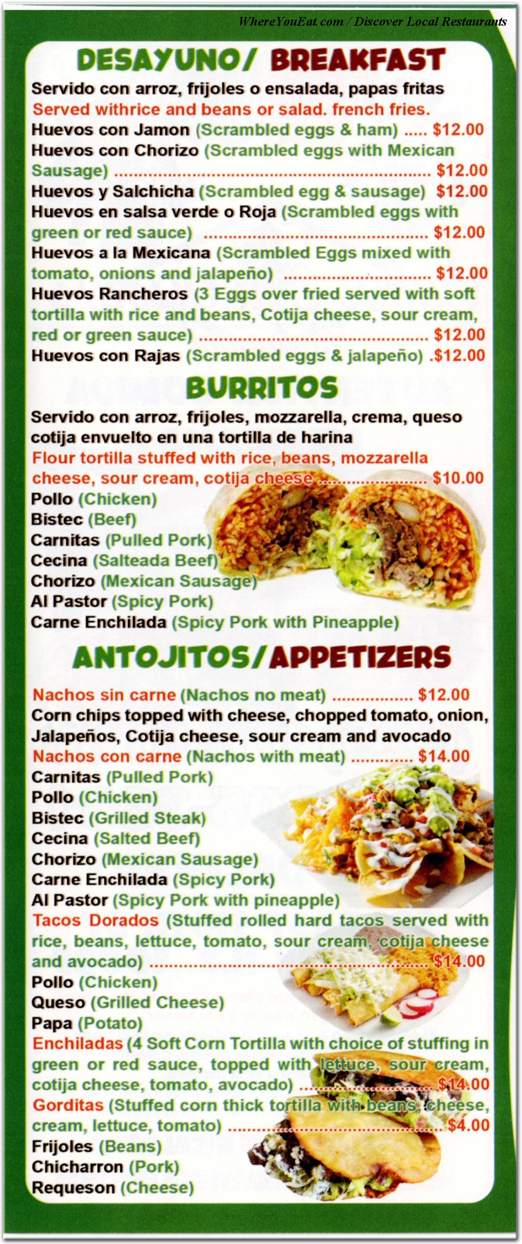 menu image