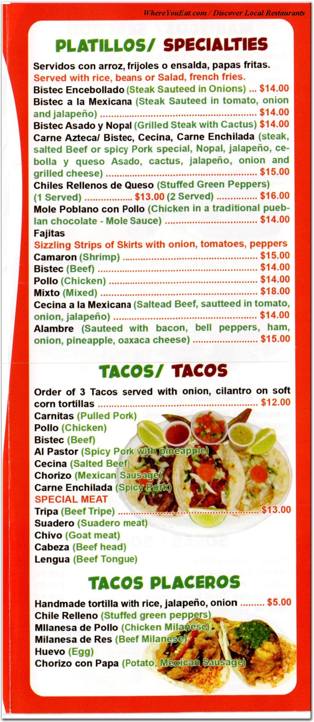 menu image