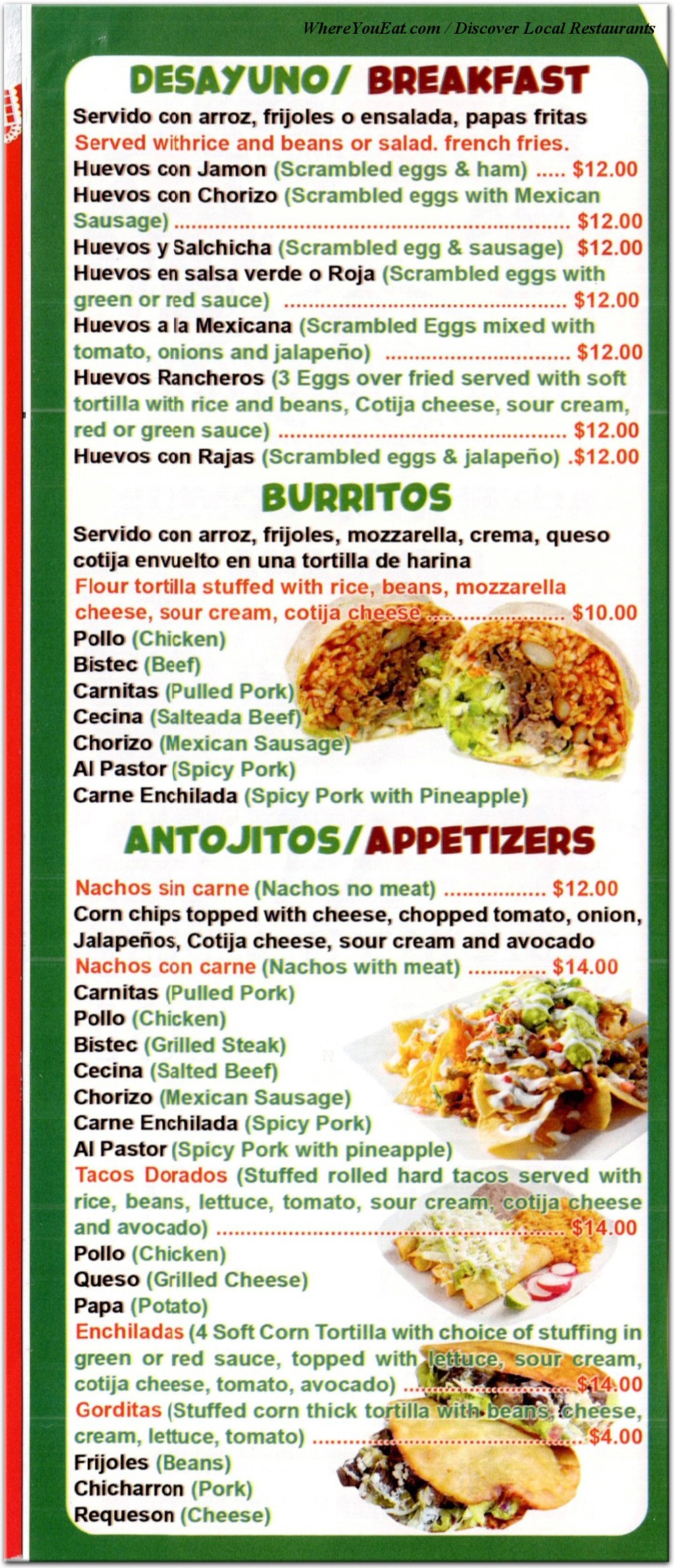 menu image