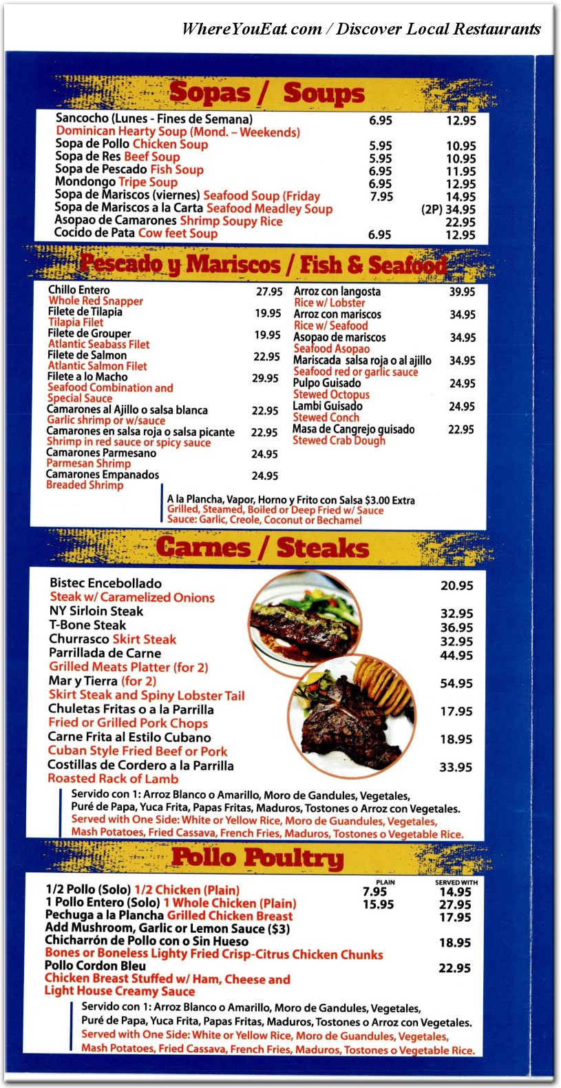 menu image
