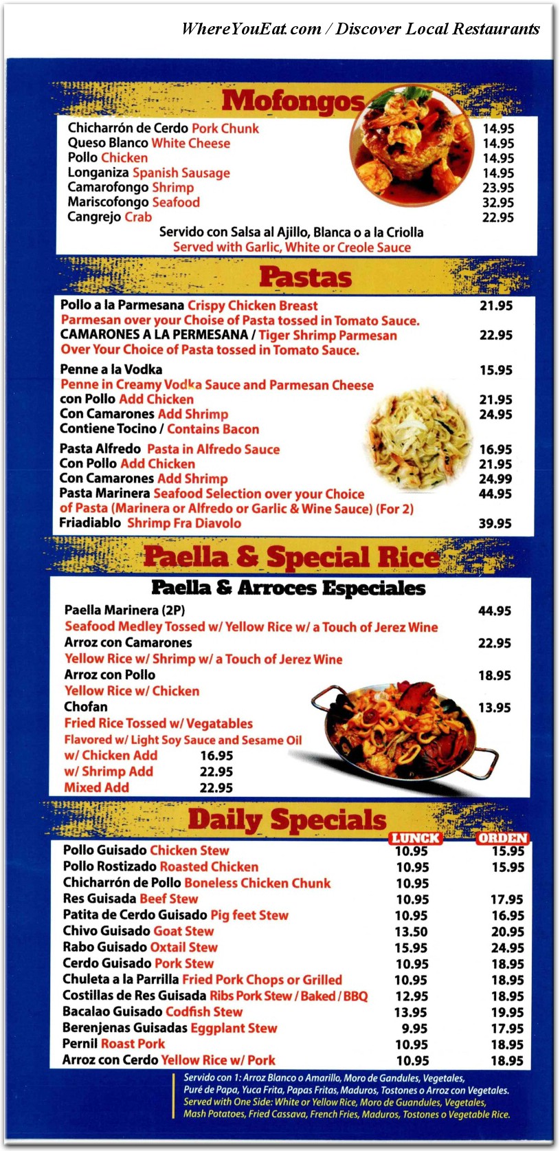 menu image
