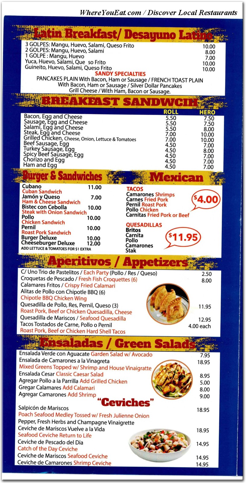 menu image
