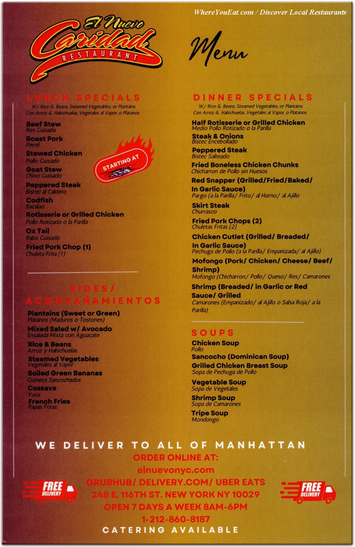 menu image