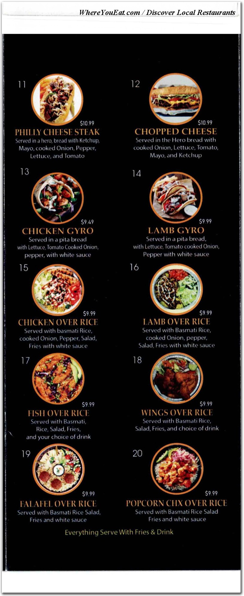 menu image
