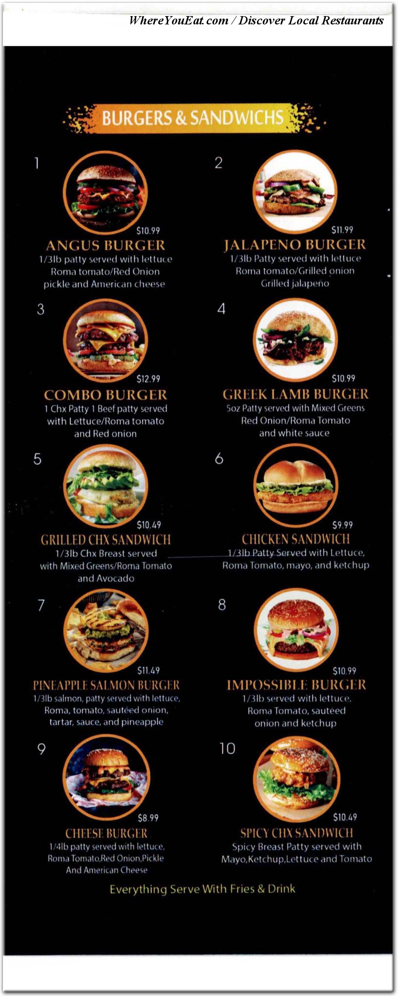 menu image