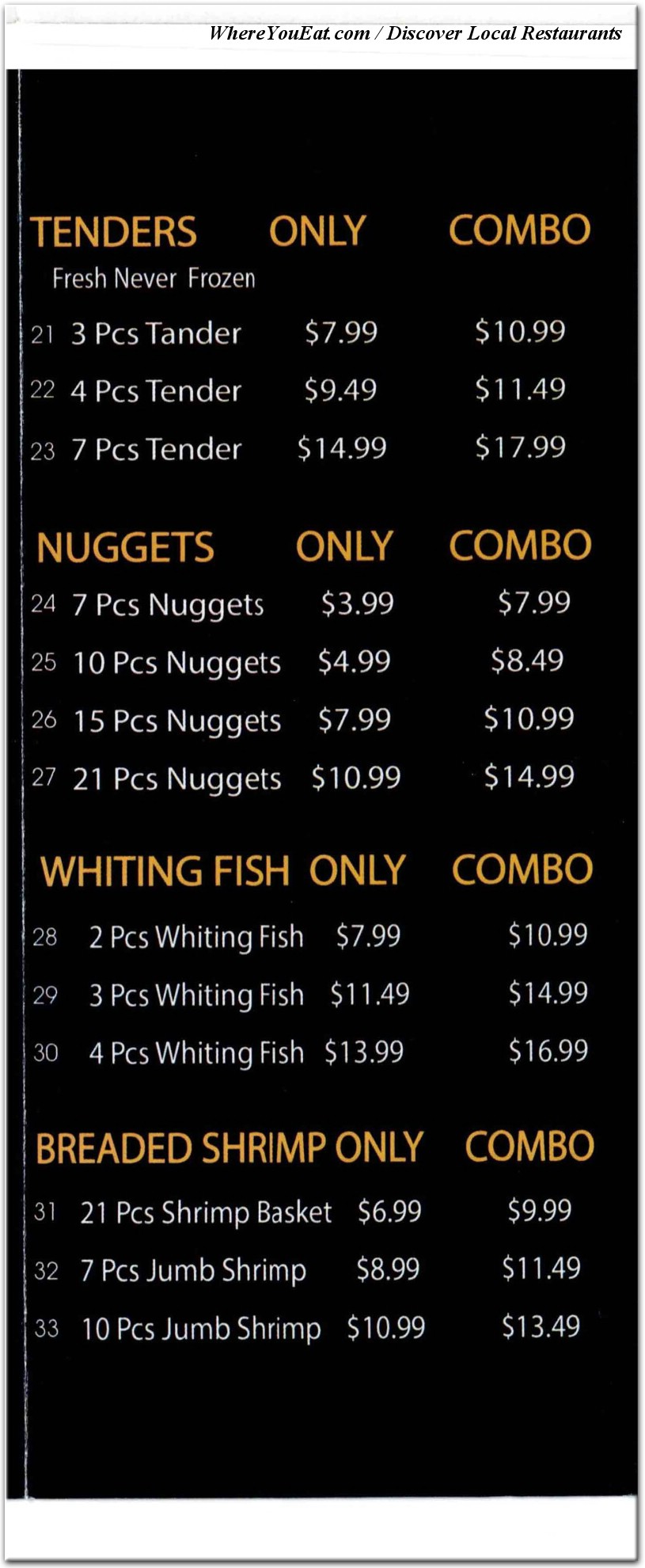 menu image