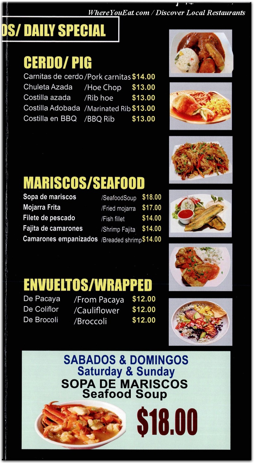 menu image