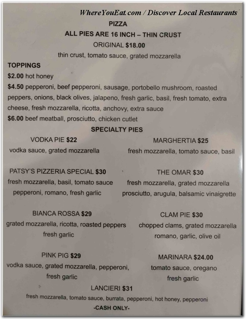 menu image