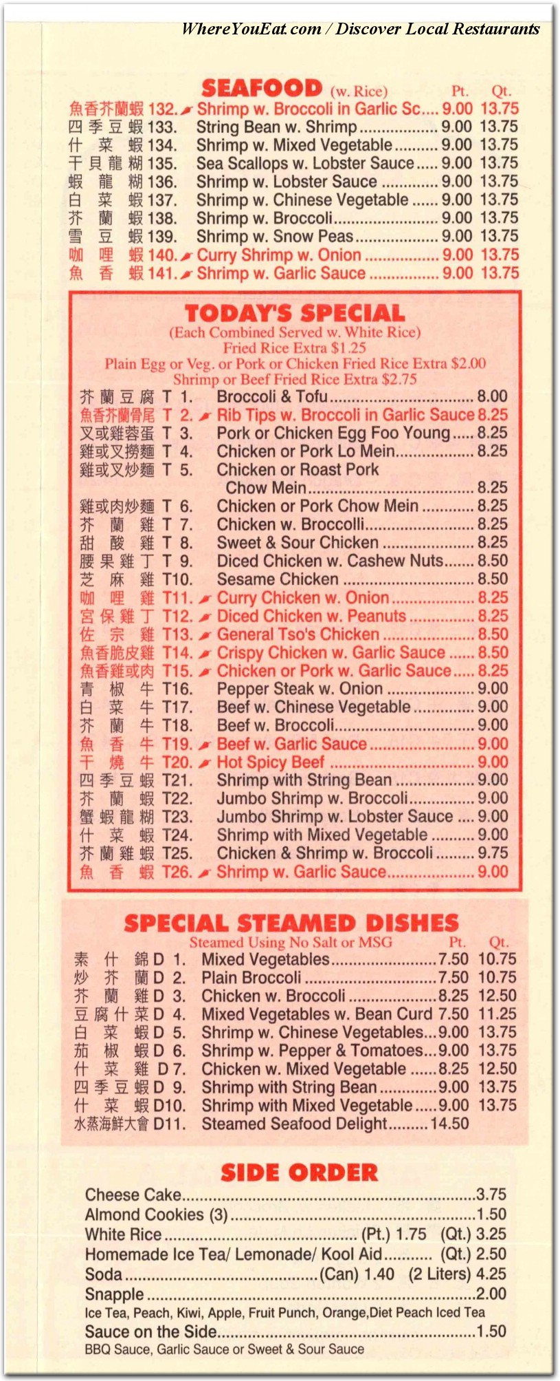 menu image