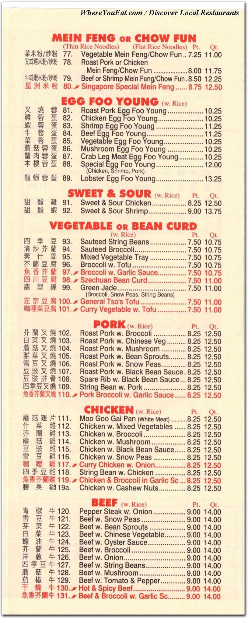 menu image
