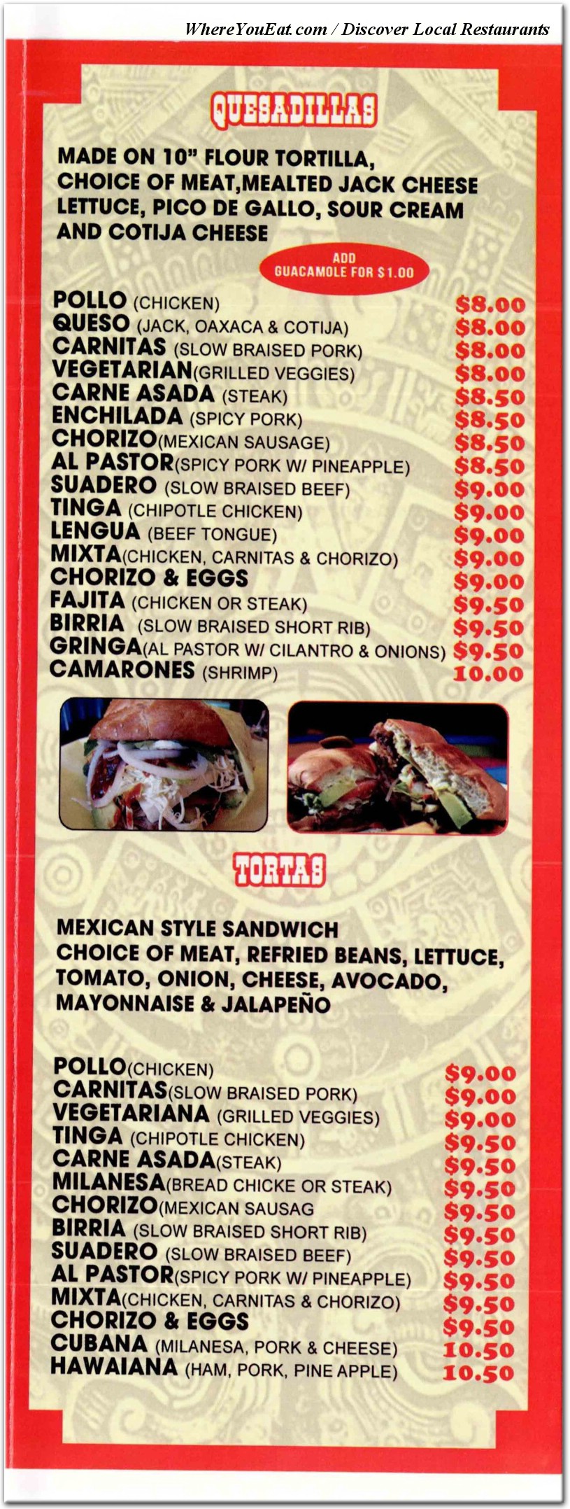 menu image